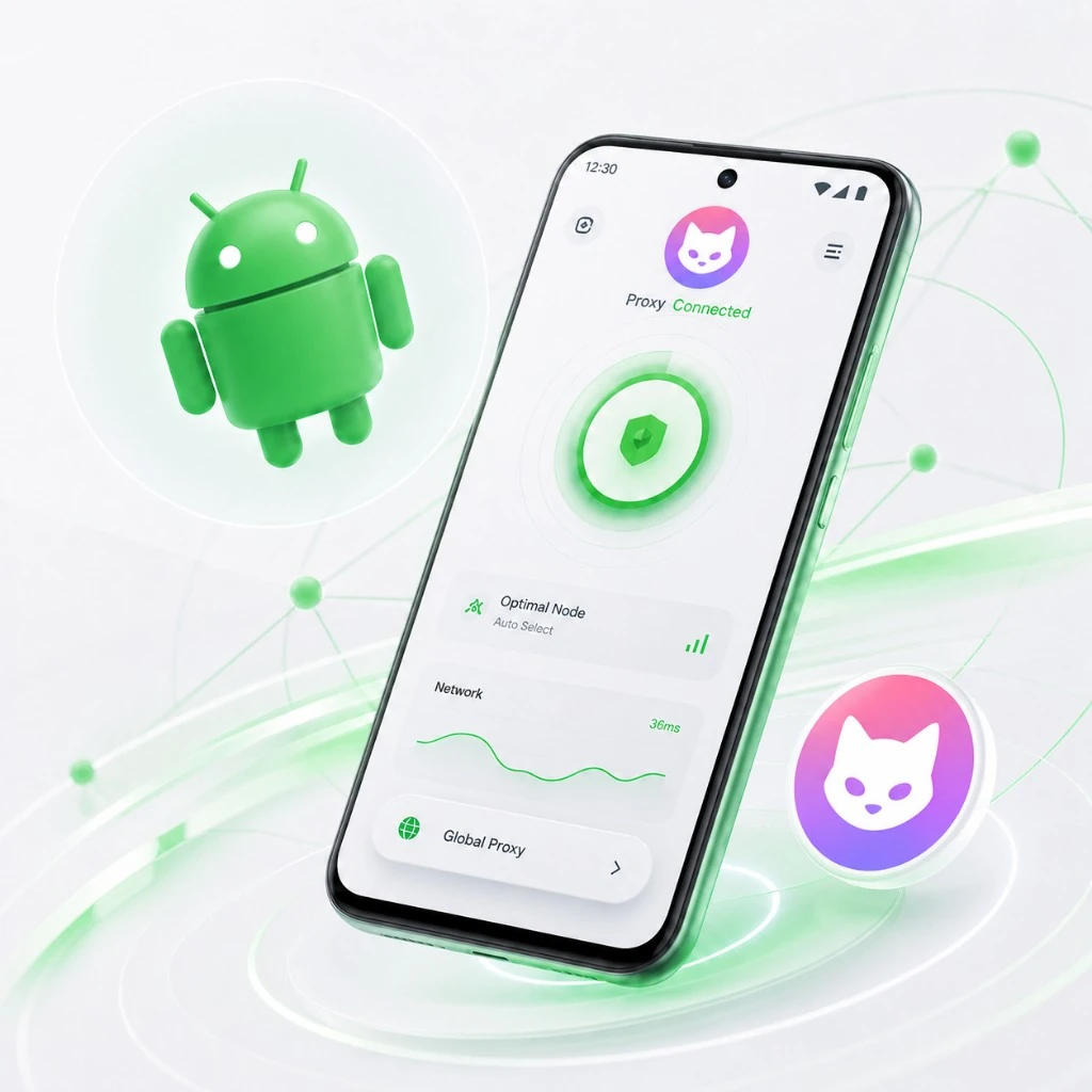 Clash下载暖色科技渐变界面示意